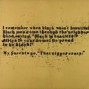 Artwork Title: Gold When Black Wasn't Beautiful