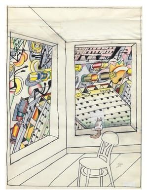 Artwork Title: Looking Down