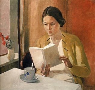 Artwork Title: Woman Reading