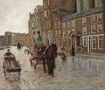 Artwork Title: Rokin with the Nieuwezijdskapel