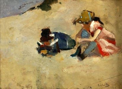 Artwork Title: Children in the Dunes