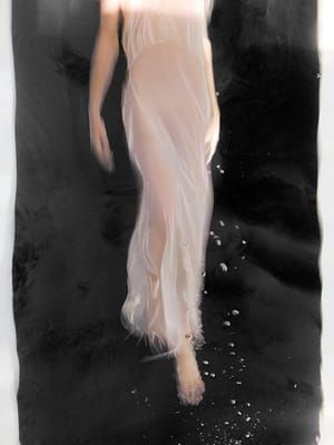 Artwork Title: White Figure On Black Ground