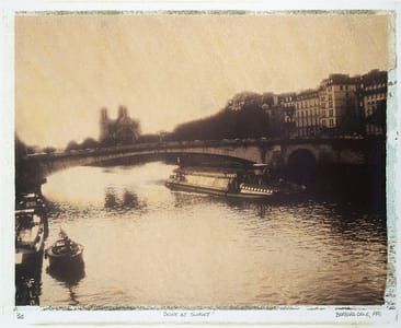 Artwork Title: Seine At Sunset