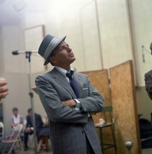 Artwork Title: Frank Sinatra At A Capitol Records Recording Session