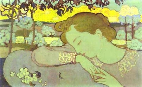 Artwork Title: The Sleeper or Young Girl Asleep