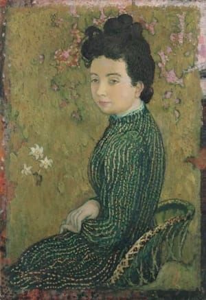 Artwork Title: Eva Meurier in a Green Dress