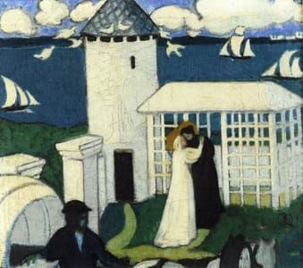 Artwork Title: Visitation in Blue