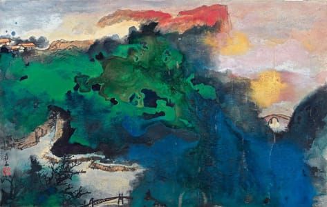 Artwork Title: Spring Dawns Upon the Colourful Hills
