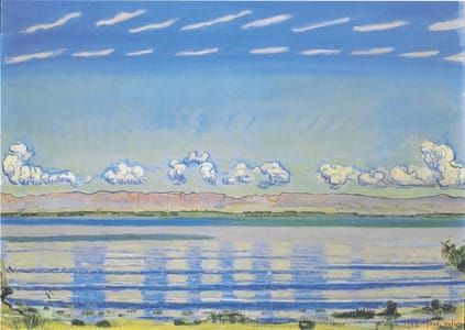 Artwork Title: Rhythmische Landschaft am Genfersee (Rhythmic landscape on Lake Geneva)