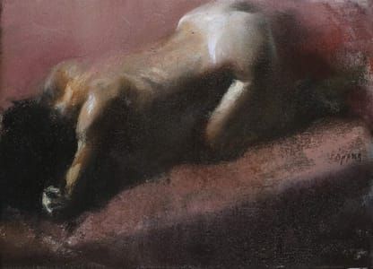 Artwork Title: Nude in a Bent Posture