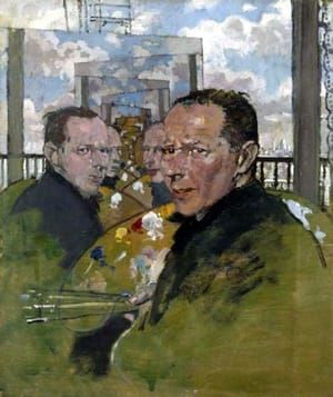 Artwork Title: Self-portrait in Multiple Mirrors