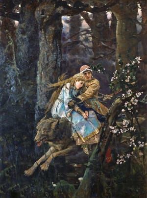Artwork Title: Prince Ivan Riding Grey Wolf