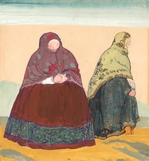 Artwork Title: Sketch of costumes for 