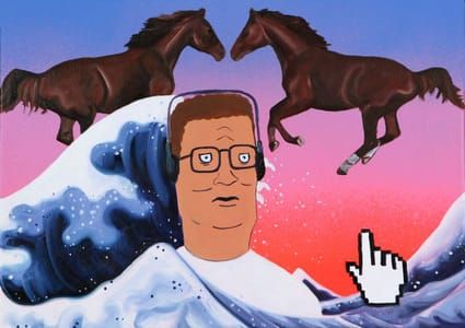 Artwork Title: Surfing Hank