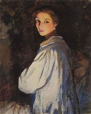 Artwork Title: Girl with a Candle, Self Portrait
