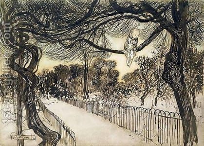 Artwork Title: Peter Pan on a Branch