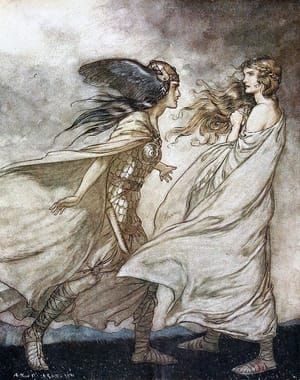Artwork Title: “The ring upon thy hand— / ... ah, be implored! / For Wotan fling it away!”