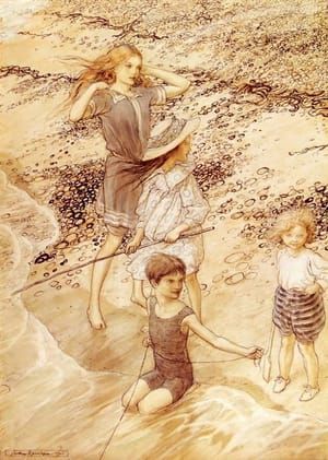 Artwork Title: Children By The Sea