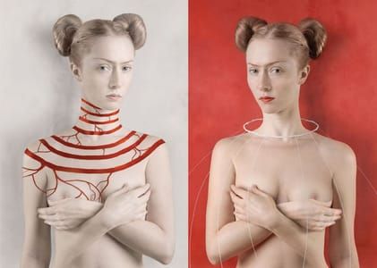 Artwork Title: For Kahlo. White / For Kahlo. Red