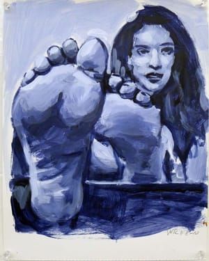 Artwork Title: Nude (Blue Monochrome)
