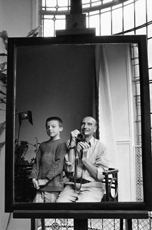 Artwork Title: SelfPortrait Of The French Photographer Edouard Boubat With His Grandson Remi