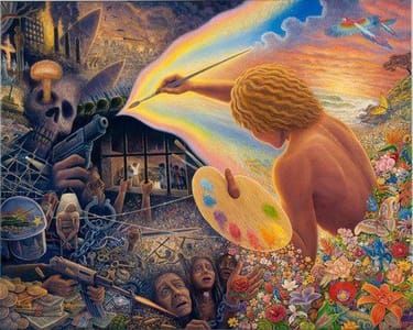 Artwork Title: Paintbrush Warrior