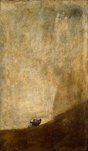 Artwork Title: Perro semihundido