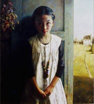 Artwork Title: QiQi by the Door