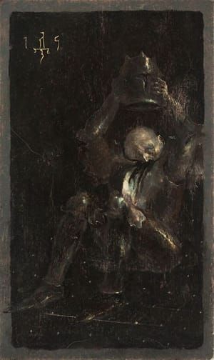 Artwork Title: Fever dream of a knight being devoured by his armor