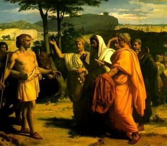 Artwork Title: Receiving Deputies of the Senate
