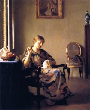 Artwork Title: Woman Sewing