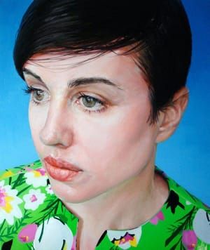 Artwork Title: Bright green dress#1