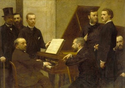 Artwork Title: Around the Piano