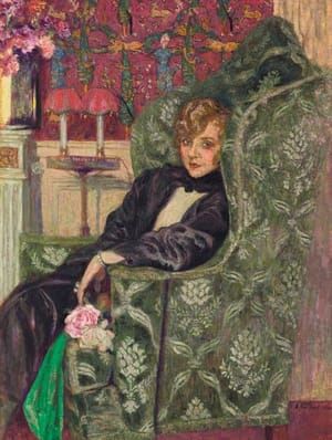 Artwork Title: Yvonne Printemps au fauteuil