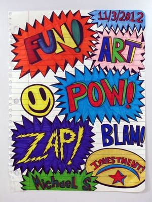 Artwork Title: Explosion Drawing