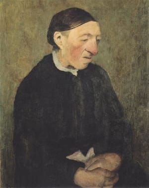Artwork Title: Old Woman with Handkerchief