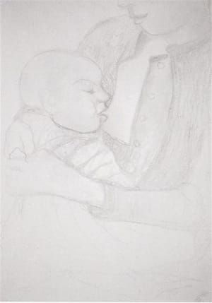 Artwork Title: Nursing Mother and Child (sketch)