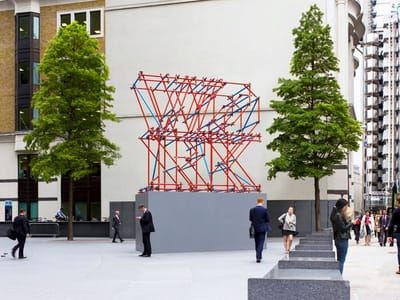 Artwork Title: Work Scaffolding Sculpture