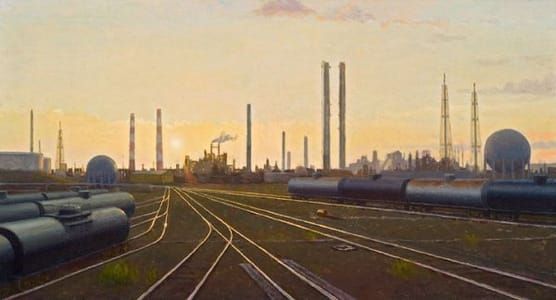 Artwork Title: Golden Rails