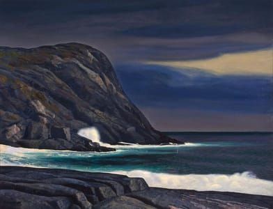 Artwork Title: Brewing Storm. Monhegan