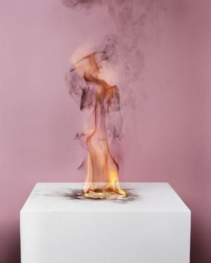 Artwork Title: Camphor Flame on Pedestal