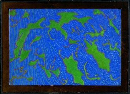 Artwork Title: Green on Blue