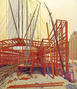 Artwork Title: Building the United Nations,#4: North End General Assembly
