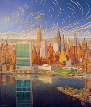 Artwork Title: Building the United Nations, #6: UN in the Making