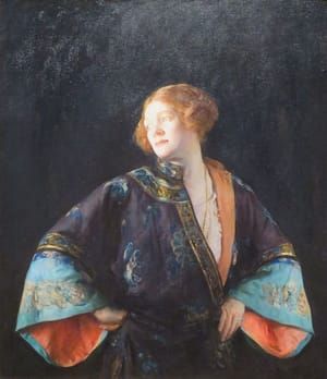 Artwork Title: The Blue Mandarin Coat