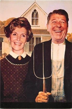 Artwork Title: American Gothic Parody Regan