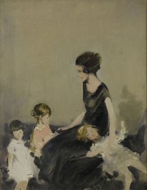 Artwork Title: Gwen with Diana, Elizabeth and Pauline Gunn