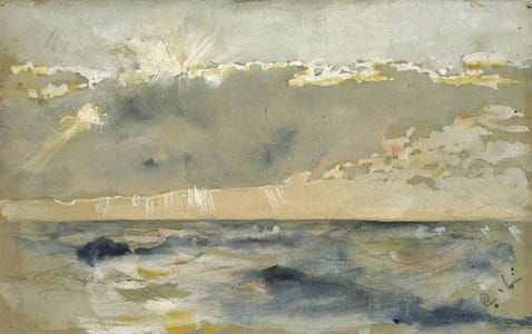 Artwork Title: Cloud Bank Over a Choppy Sea