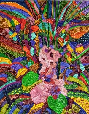 Artwork Title: Orchid Blooms, Tropical Flowers