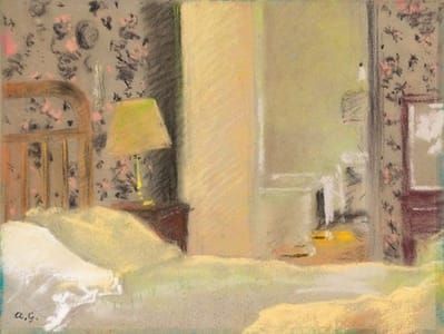Artwork Title: Mein Hotelzimmer in Paris (My Hotel Room in Paris)